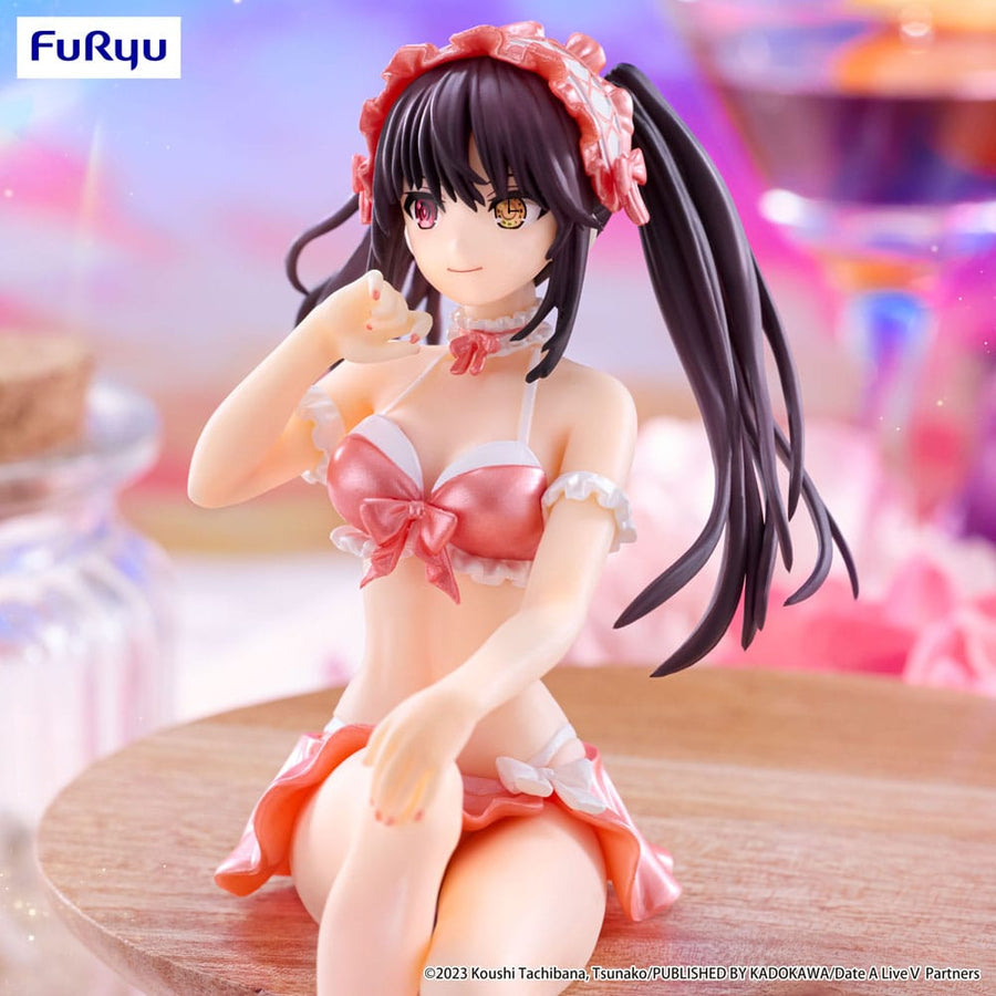 Date A Live V Noodle Stopper PVC Statue Kurumi Tokisaki Swimsuit Pastel Red Color Ver. 15 cm - The Happy Toy Store