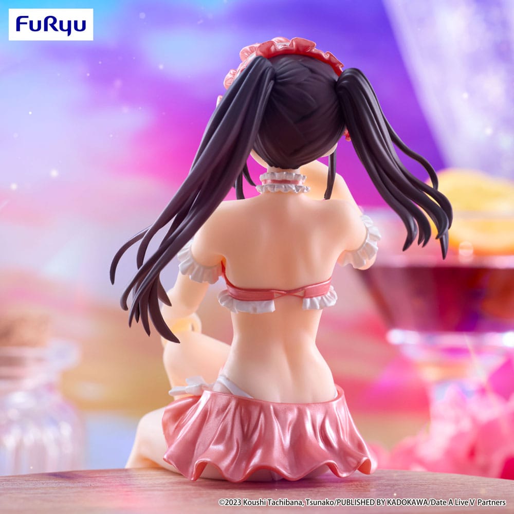 Date A Live V Noodle Stopper PVC Statue Kurumi Tokisaki Swimsuit Pastel Red Color Ver. 15 cm - The Happy Toy Store