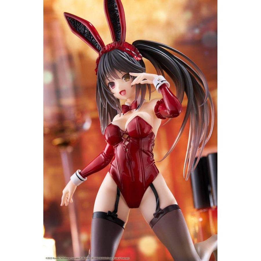 Date A Live V PVC Statue Desktop Cute Figure Kurumi Tokisaki Bunny Ver. 13 cm - The Happy Toy Store