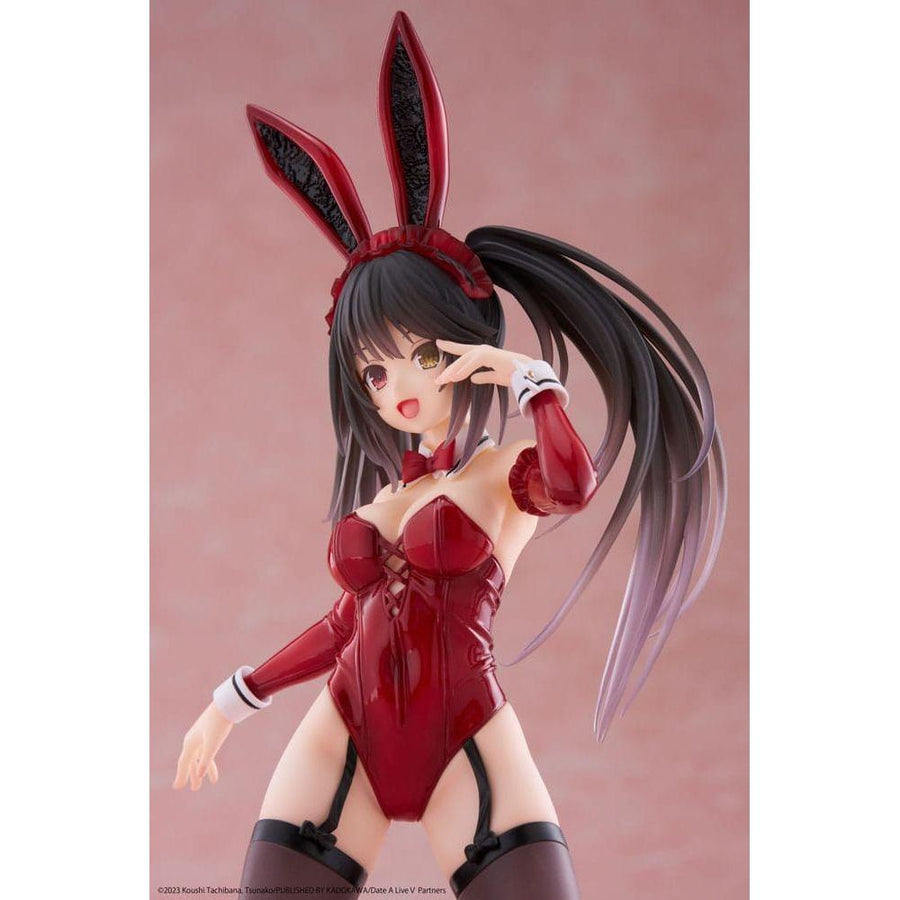 Date A Live V PVC Statue Desktop Cute Figure Kurumi Tokisaki Bunny Ver. 13 cm - The Happy Toy Store