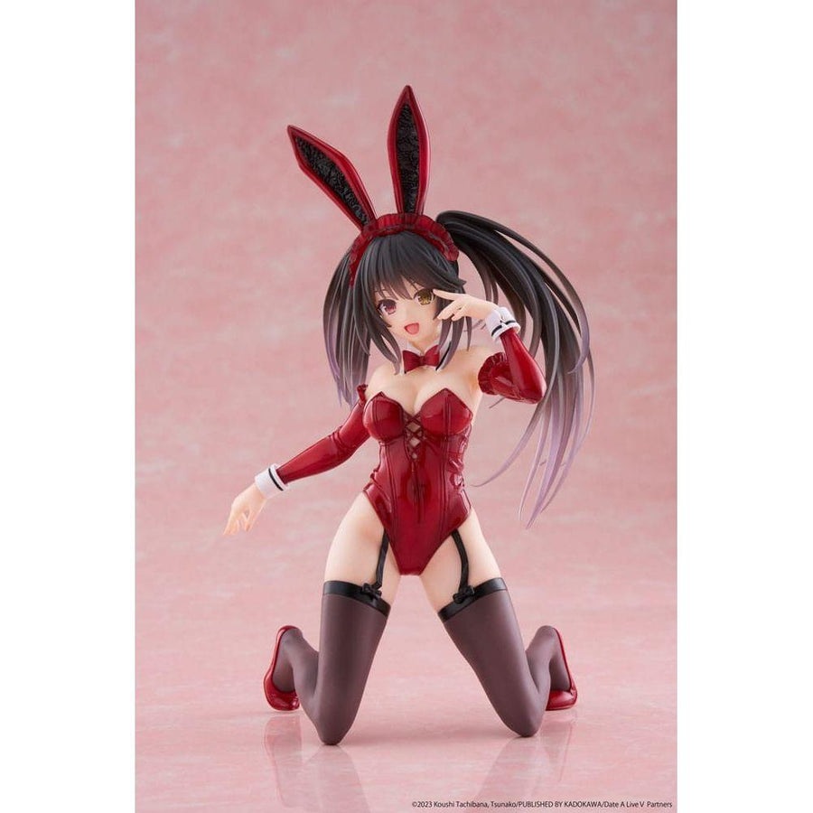 Date A Live V PVC Statue Desktop Cute Figure Kurumi Tokisaki Bunny Ver. 13 cm - The Happy Toy Store