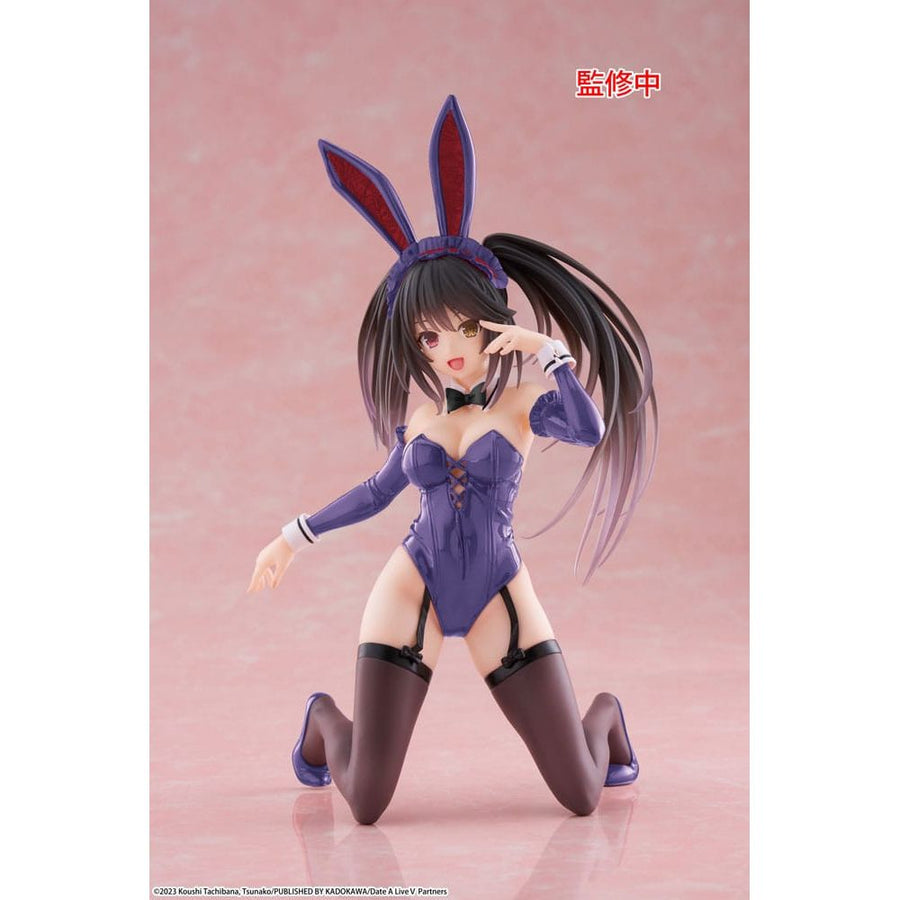 Date A Live V PVC Statue Desktop Cute Figure Kurumi Tokisaki Bunny Ver. Renewal 13 cm - The Happy Toy Store