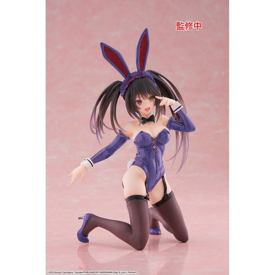 Date A Live V PVC Statue Desktop Cute Figure Kurumi Tokisaki Bunny Ver. Renewal 13 cm - The Happy Toy Store