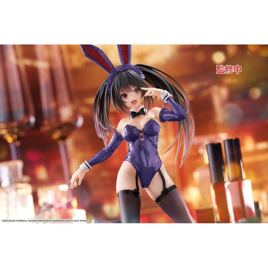 Date A Live V PVC Statue Desktop Cute Figure Kurumi Tokisaki Bunny Ver. Renewal 13 cm - The Happy Toy Store