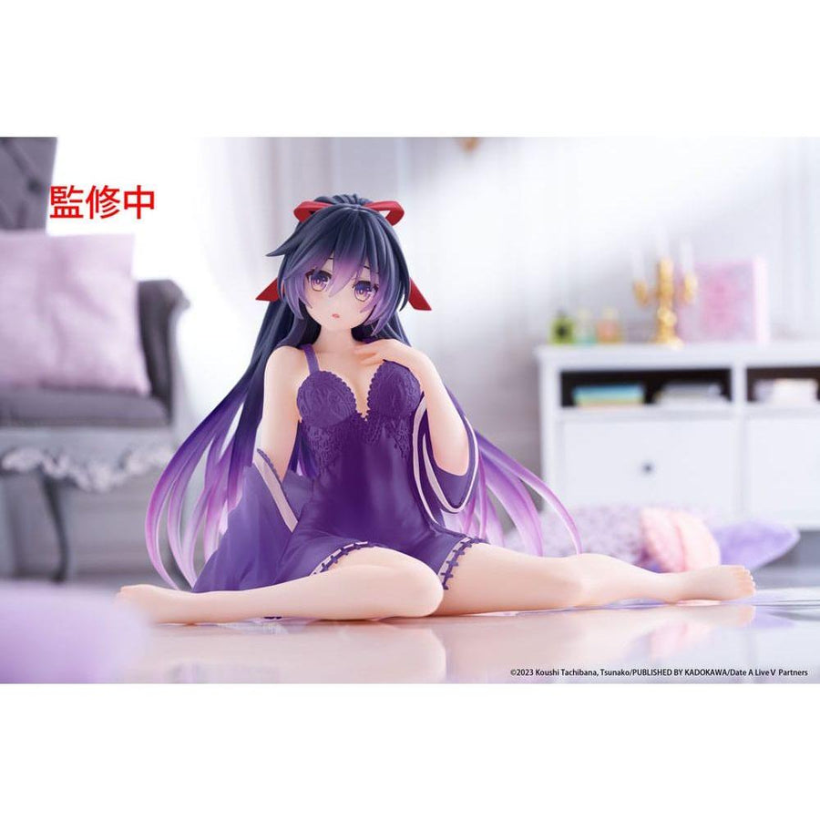 Date A Live V PVC Statue Desktop Cute Figure Tohka Yatogami Nightwear Ver. Renewal 13 cm - The Happy Toy Store