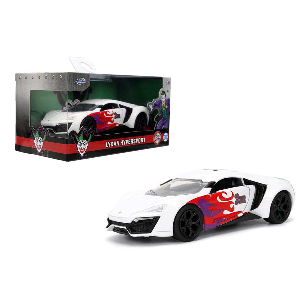 DC Comics Diecast Model 1/32 Lykan Hypersport Joker - The Happy Toy Store