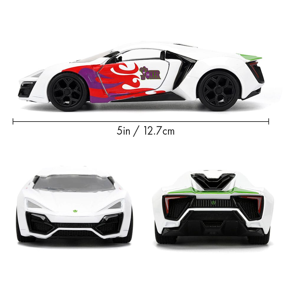 DC Comics Diecast Model 1/32 Lykan Hypersport Joker - The Happy Toy Store