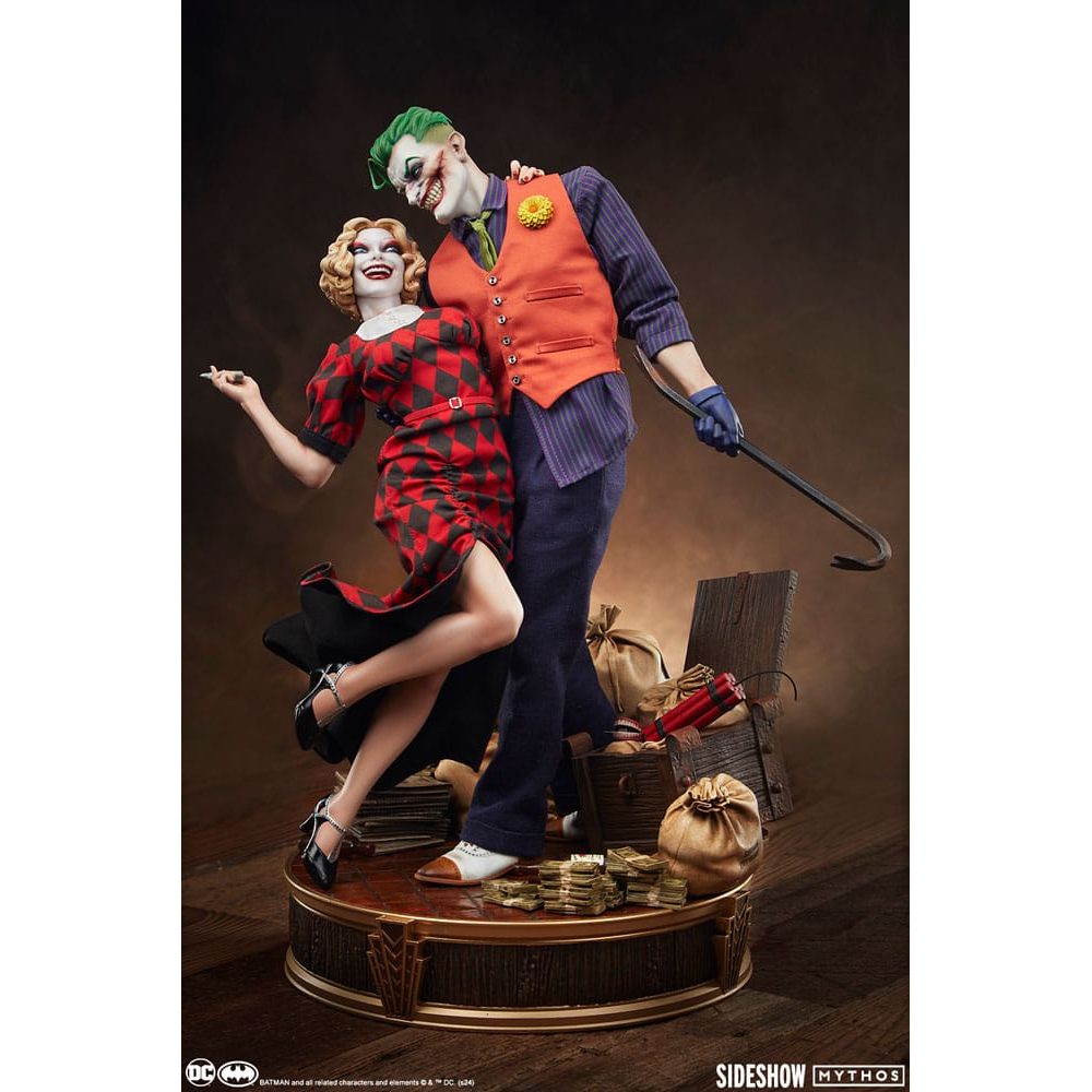 DC Comics Mythos Statue 1/5 The Joker and Harley Quinn: Lawless Love 41 cm - The Happy Toy Store