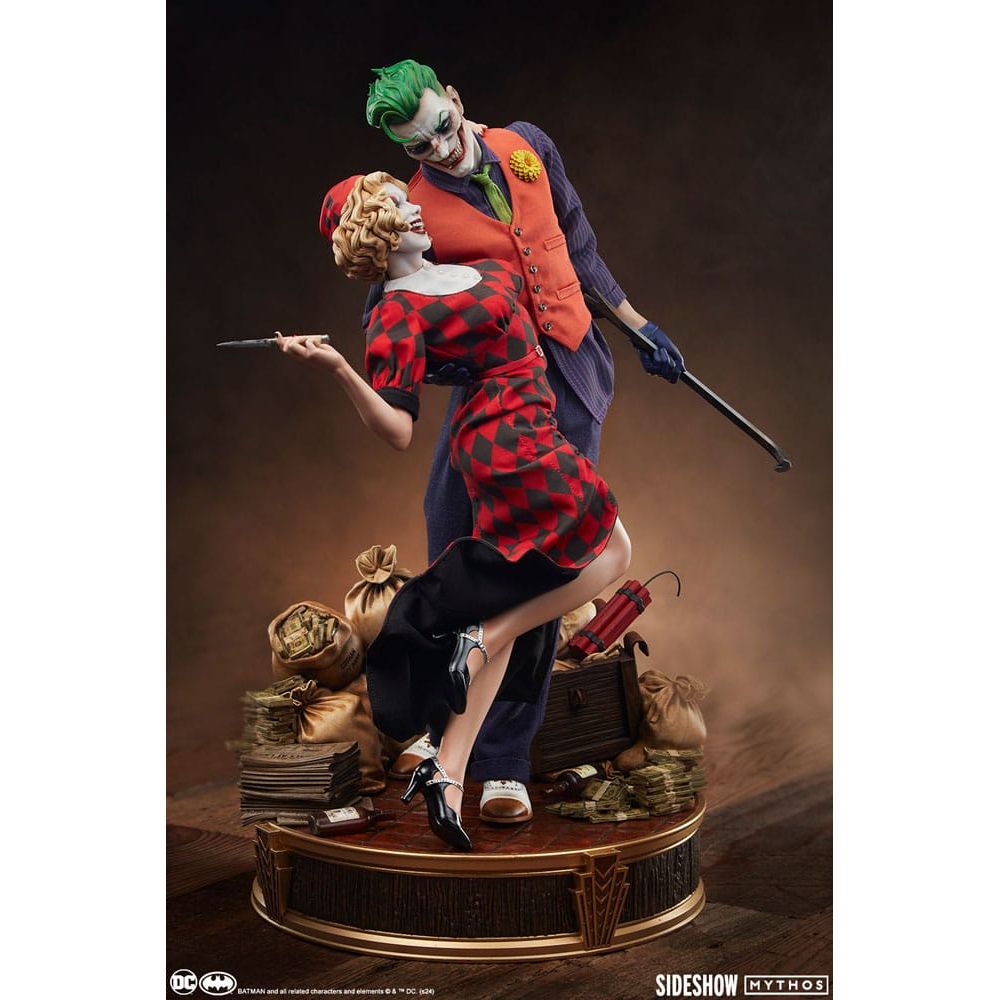 DC Comics Mythos Statue 1/5 The Joker and Harley Quinn: Lawless Love 41 cm - The Happy Toy Store