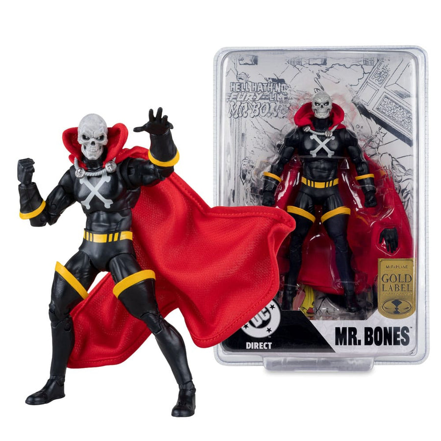 DC Direct Action Figure Mr Bones (Infinity Inc 16) (Gold Label) 18 cm - The Happy Toy Store