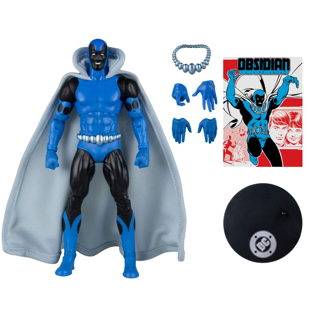 DC Direct Action Figure Obsidian (Infinity Inc 16) (Chase) (Gold Label) 18 cm - The Happy Toy Store