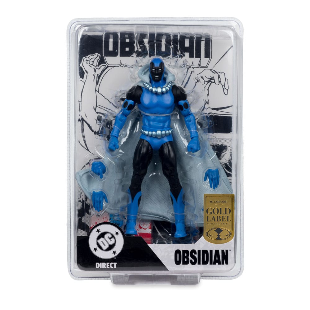 DC Direct Action Figure Obsidian (Infinity Inc 16) (Chase) (Gold Label) 18 cm - The Happy Toy Store