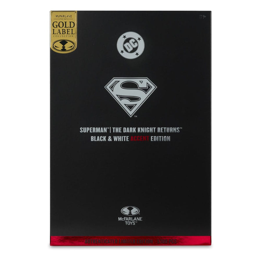 DC Multiverse Action Figure Superman (The Dark Knight Returns) (Black & White Accent Edition) (Gold Label) 18 cm - The Happy Toy Store