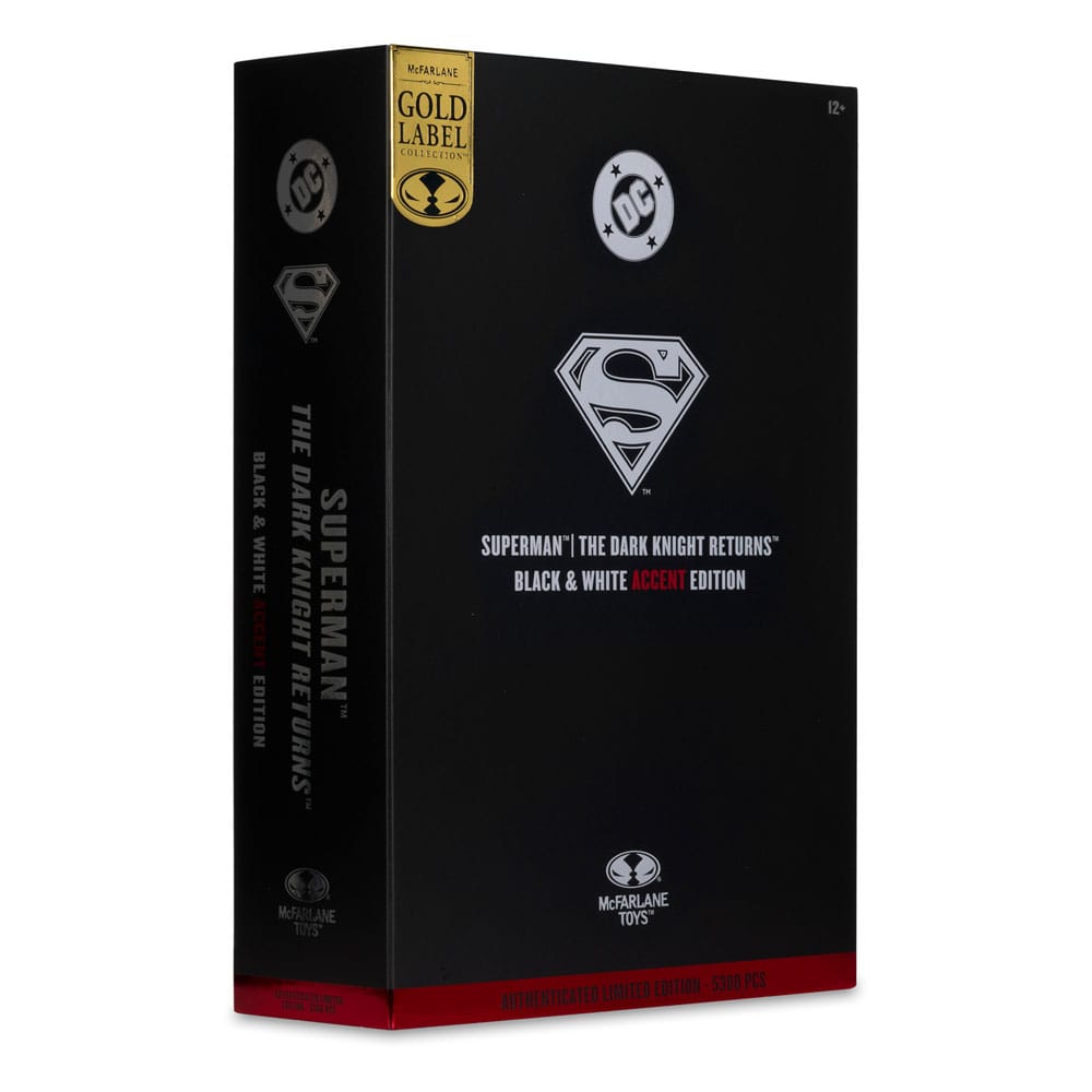 DC Multiverse Action Figure Superman (The Dark Knight Returns) (Black & White Accent Edition) (Gold Label) 18 cm - The Happy Toy Store