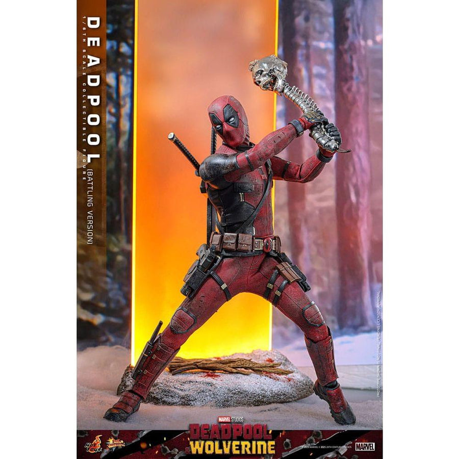 Deadpool & Wolverine Movie Masterpiece Action Figure 1/6 Deadpool (Battling Version) 31 cm - The Happy Toy Store