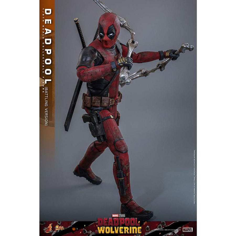 Deadpool & Wolverine Movie Masterpiece Action Figure 1/6 Deadpool (Battling Version) 31 cm - The Happy Toy Store