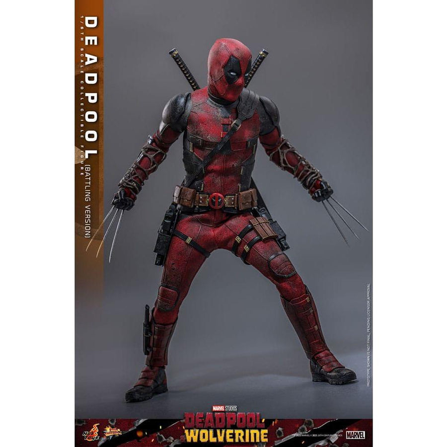 Deadpool & Wolverine Movie Masterpiece Action Figure 1/6 Deadpool (Battling Version) 31 cm - The Happy Toy Store