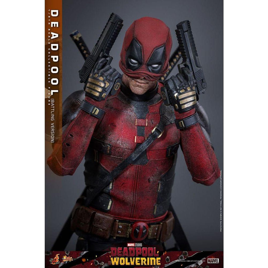 Deadpool & Wolverine Movie Masterpiece Action Figure 1/6 Deadpool (Battling Version) 31 cm - The Happy Toy Store