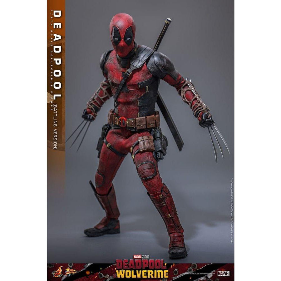 Deadpool & Wolverine Movie Masterpiece Action Figure 1/6 Deadpool (Battling Version) 31 cm - The Happy Toy Store