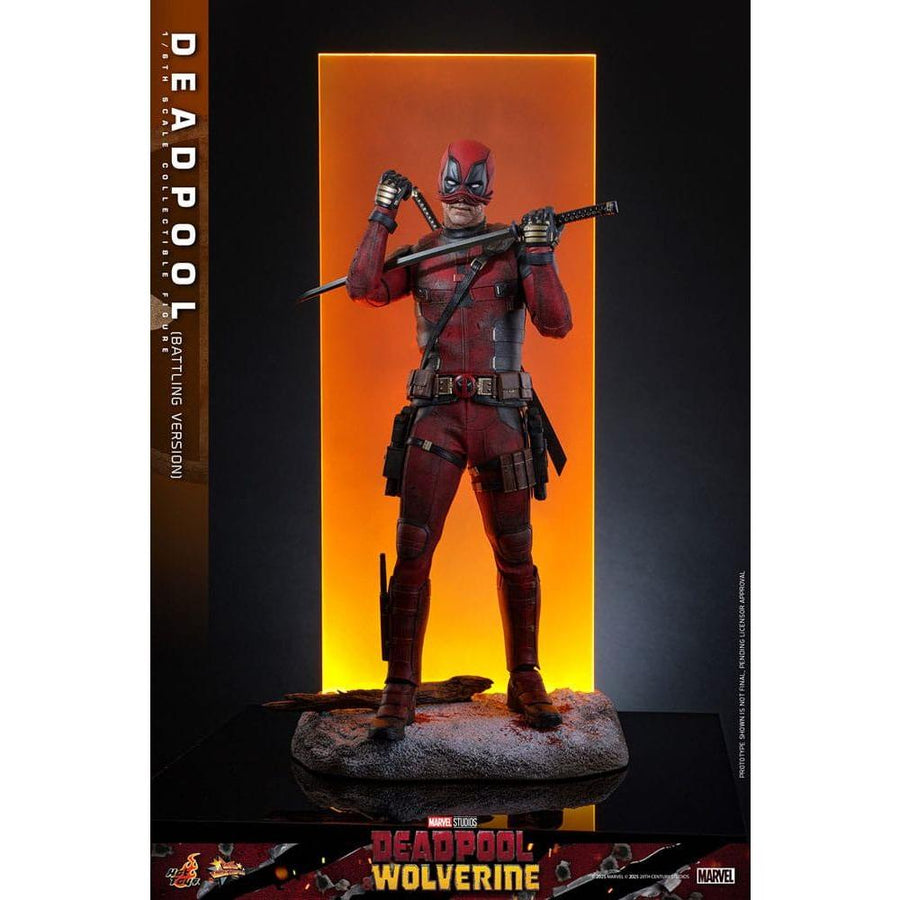 Deadpool & Wolverine Movie Masterpiece Action Figure 1/6 Deadpool (Battling Version) 31 cm - The Happy Toy Store