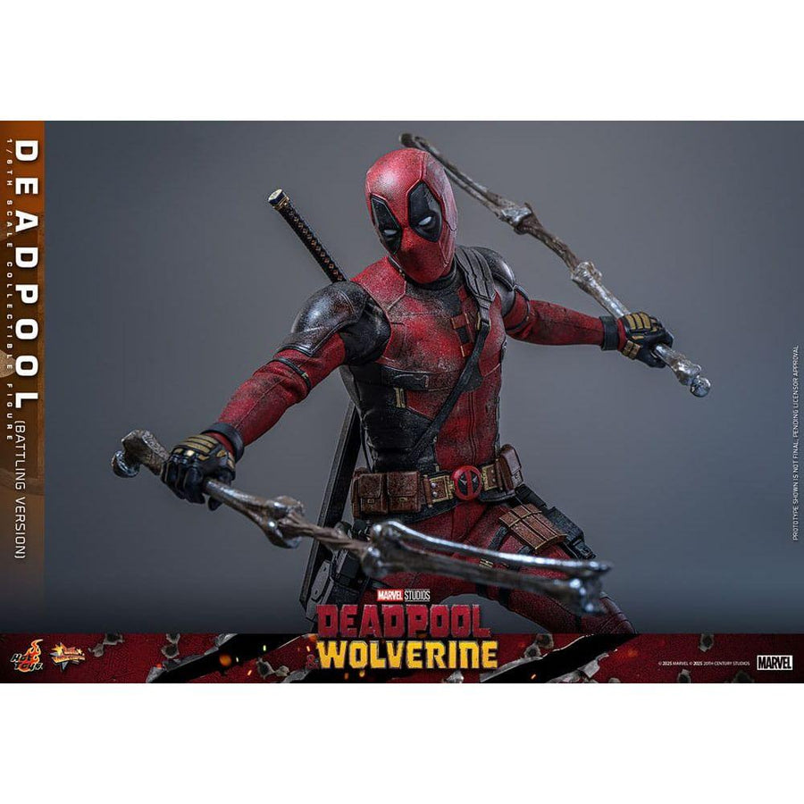 Deadpool & Wolverine Movie Masterpiece Action Figure 1/6 Deadpool (Battling Version) 31 cm - The Happy Toy Store