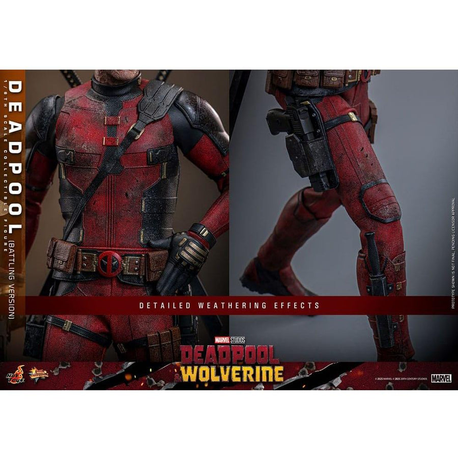 Deadpool & Wolverine Movie Masterpiece Action Figure 1/6 Deadpool (Battling Version) 31 cm - The Happy Toy Store