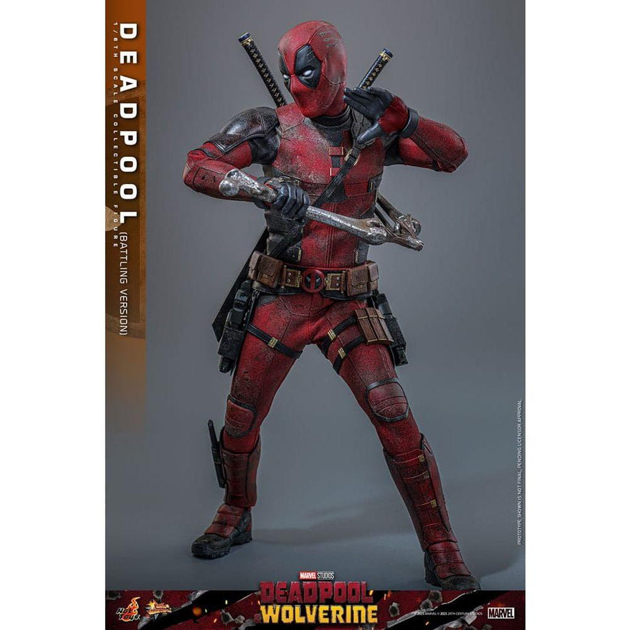 Deadpool & Wolverine Movie Masterpiece Action Figure 1/6 Deadpool (Battling Version) 31 cm - The Happy Toy Store