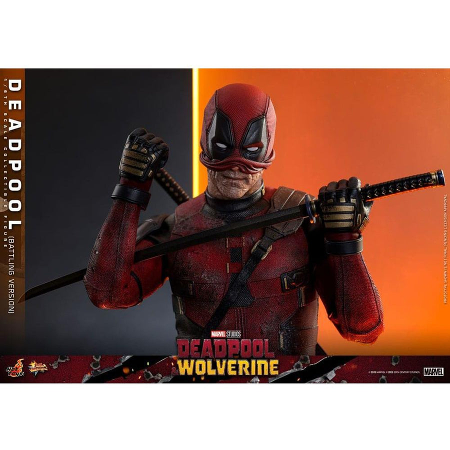 Deadpool & Wolverine Movie Masterpiece Action Figure 1/6 Deadpool (Battling Version) 31 cm - The Happy Toy Store