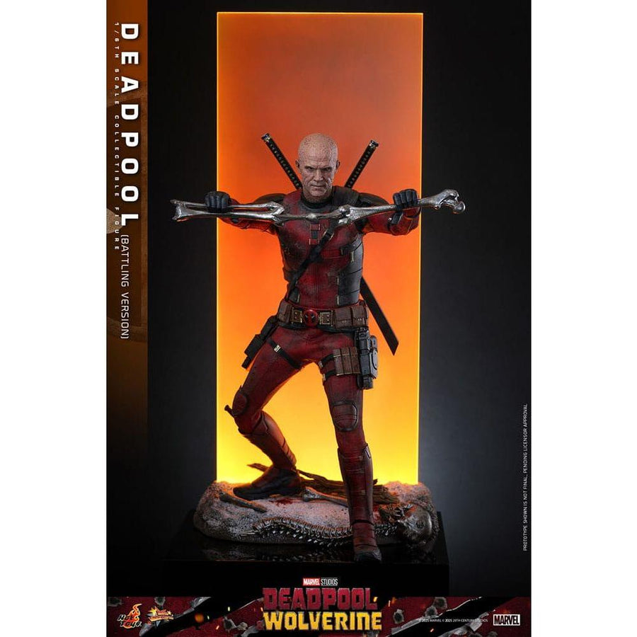 Deadpool & Wolverine Movie Masterpiece Action Figure 1/6 Deadpool (Battling Version) 31 cm - The Happy Toy Store