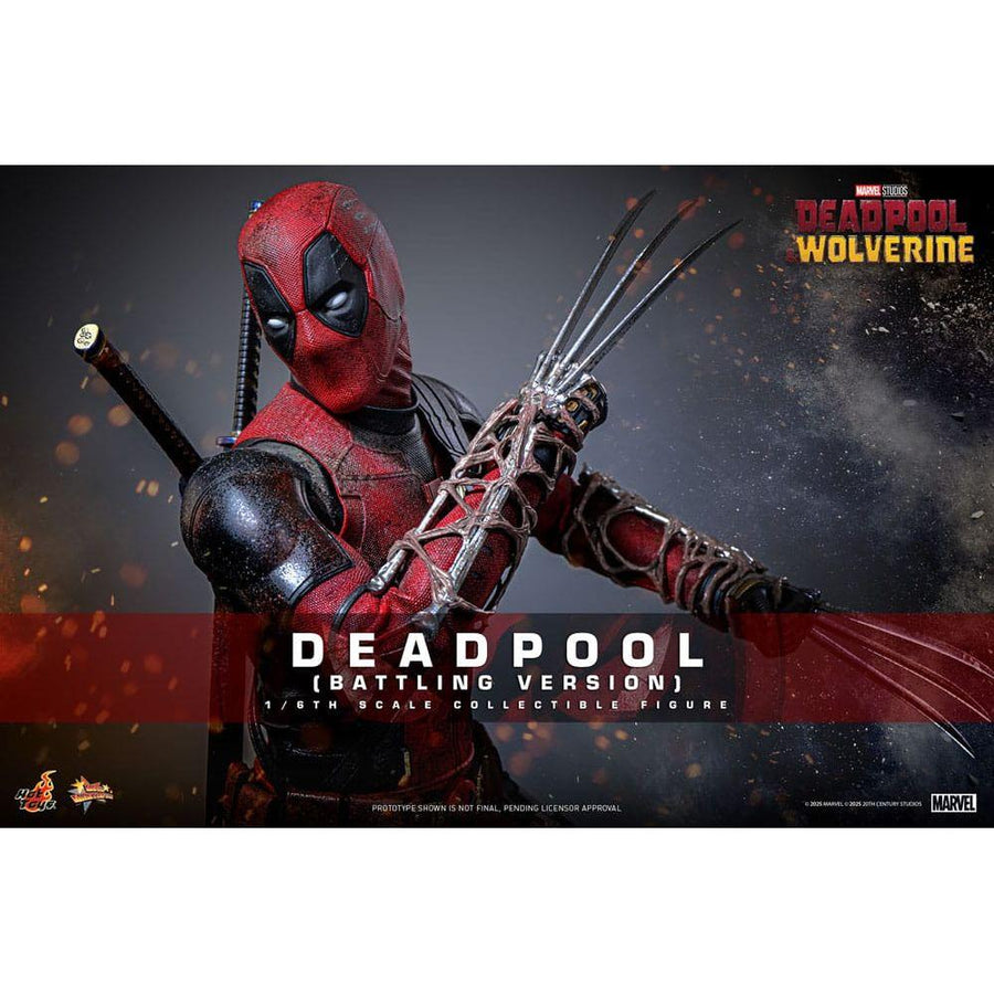 Deadpool & Wolverine Movie Masterpiece Action Figure 1/6 Deadpool (Battling Version) 31 cm - The Happy Toy Store