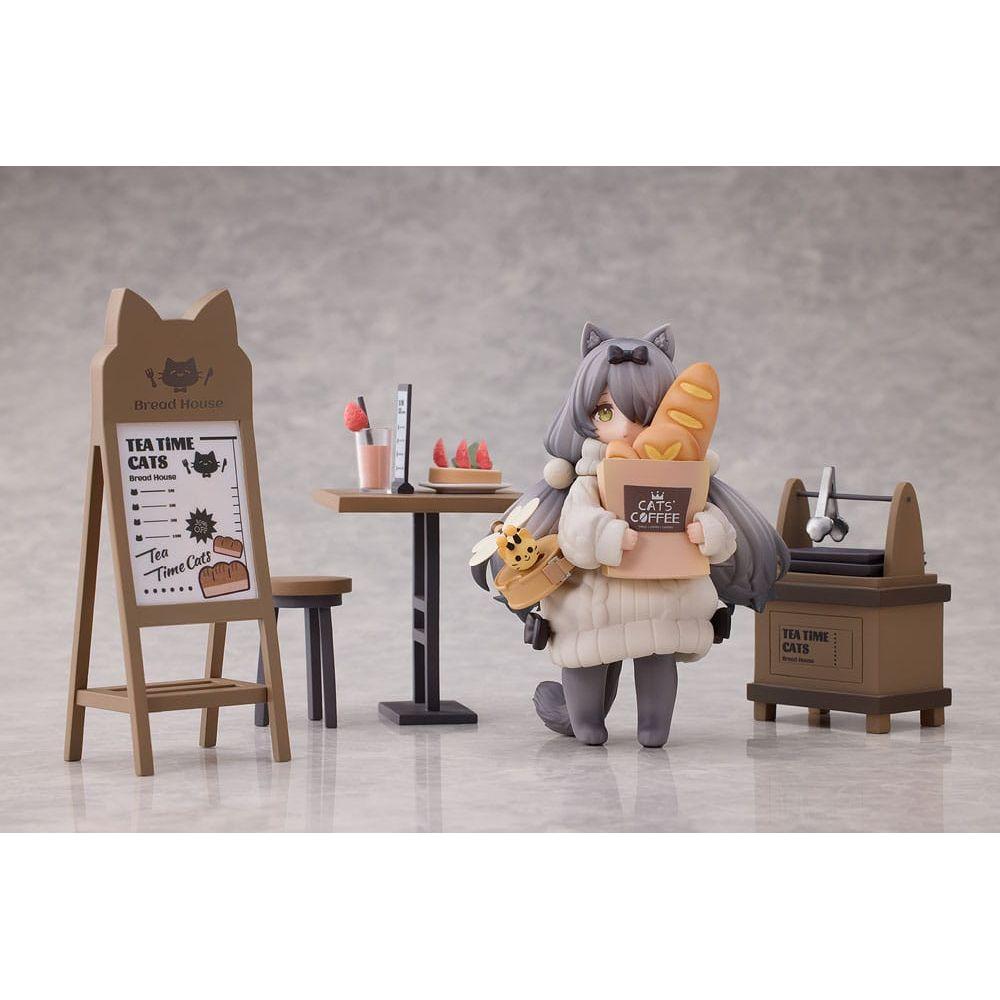 Decorated Life Collection PVC Statue Tea Time Cats - Cat Town Bakery Staff & Customer Set 12 cm - The Happy Toy Store