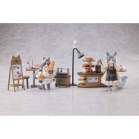 Decorated Life Collection PVC Statue Tea Time Cats - Cat Town Bakery Staff & Customer Set 12 cm - The Happy Toy Store