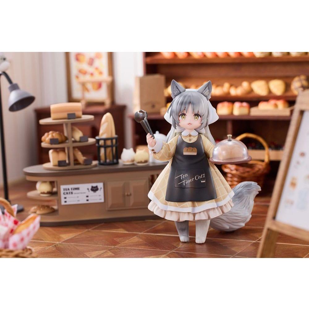 Decorated Life Collection PVC Statue Tea Time Cats - Cat Town Bakery Staff & Customer Set 12 cm - The Happy Toy Store