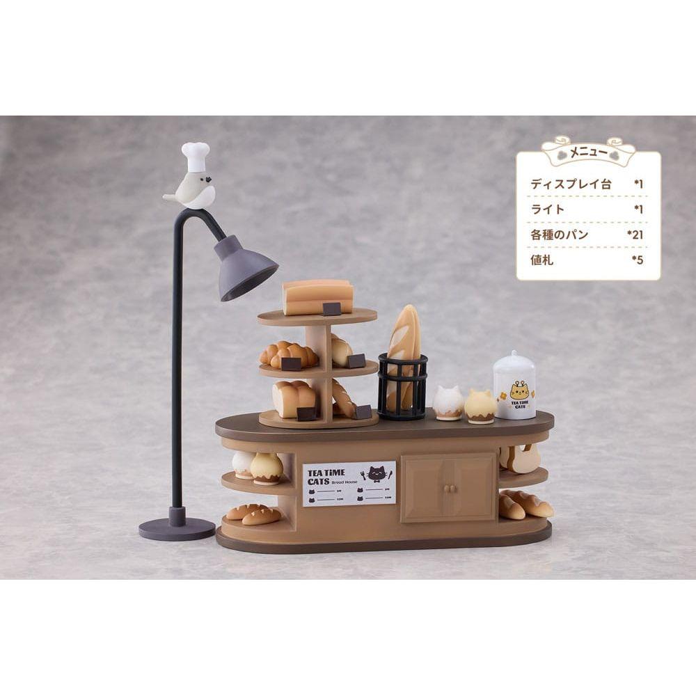 Decorated Life Collection PVC Statue Tea Time Cats - Cat Town Bakery Staff & Customer Set 12 cm - The Happy Toy Store