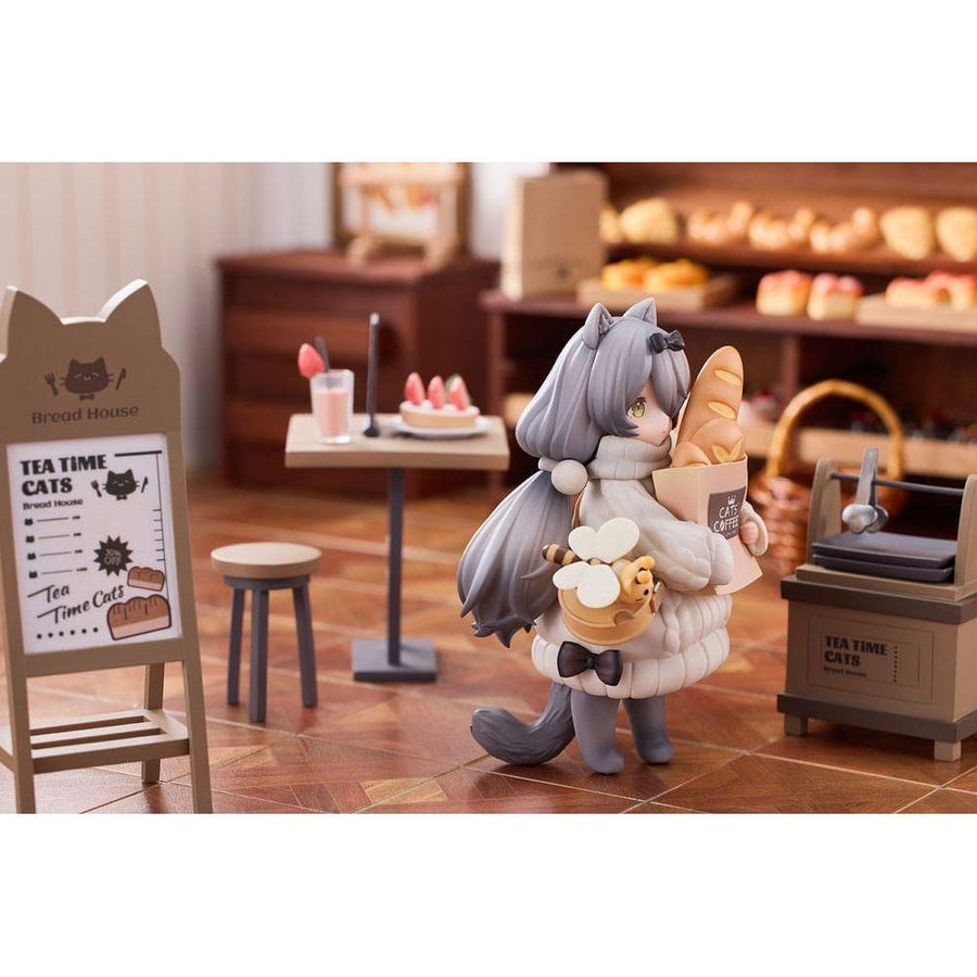Decorated Life Collection PVC Statue Tea Time Cats - Cat Town Bakery Staff & Customer Set 12 cm - The Happy Toy Store