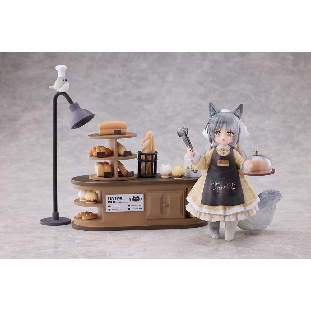 Decorated Life Collection PVC Statue Tea Time Cats - Cat Town Bakery Staff & Customer Set 12 cm - The Happy Toy Store