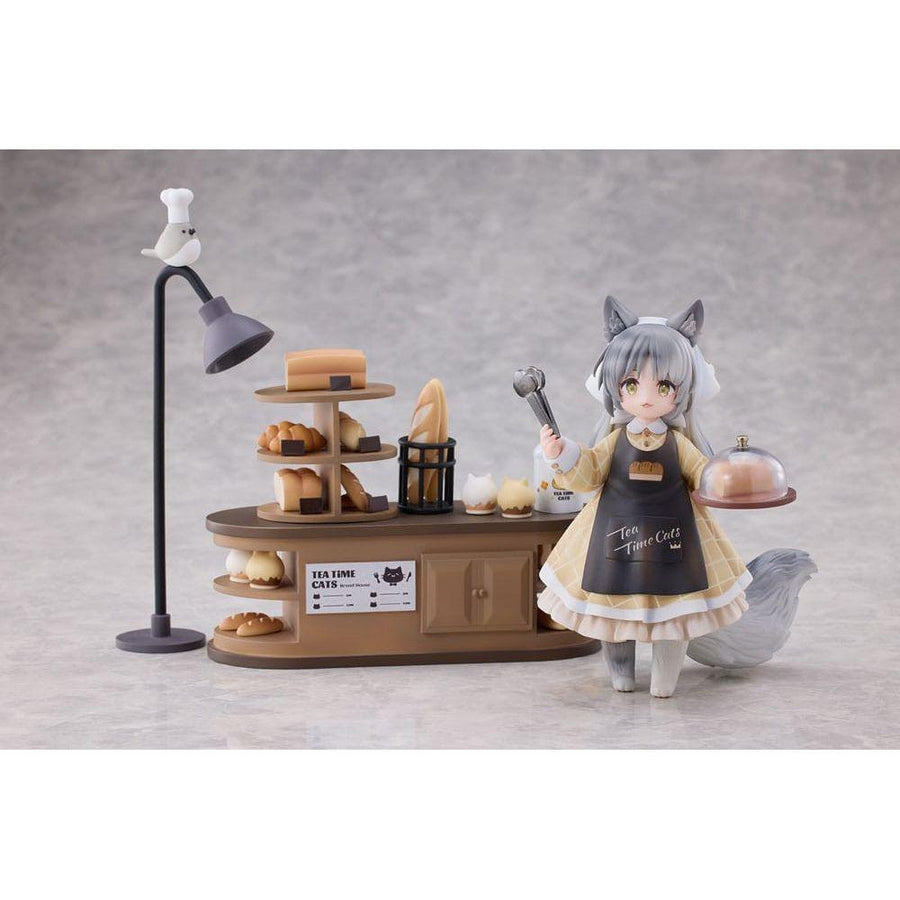 Decorated Life Collection PVC Statue Tea Time Cats - Cat Town Bakery Staff & Customer Set 12 cm - The Happy Toy Store
