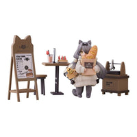 Decorated Life Collection PVC Statue Tea Time Cats - Cat Town Bakery Staff & Customer Set 12 cm - The Happy Toy Store