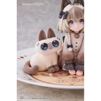 Decorated Life Collection PVC Statue Tea Time Cats x Siamese Cat Azuki - san Friendship Collaboration Exclusive Set 18 cm - The Happy Toy Store