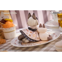 Decorated Life Collection PVC Statue Tea Time Cats x Siamese Cat Azuki - san Friendship Collaboration Exclusive Set 18 cm - The Happy Toy Store