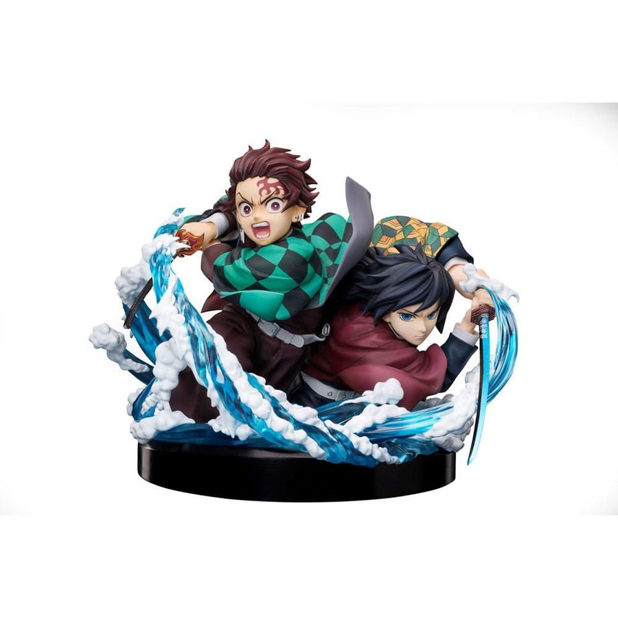 Demon Slayer: Kimetsu no Yaiba PVC Statue Tanjiro & Giyuu 13 cm - The Happy Toy Store