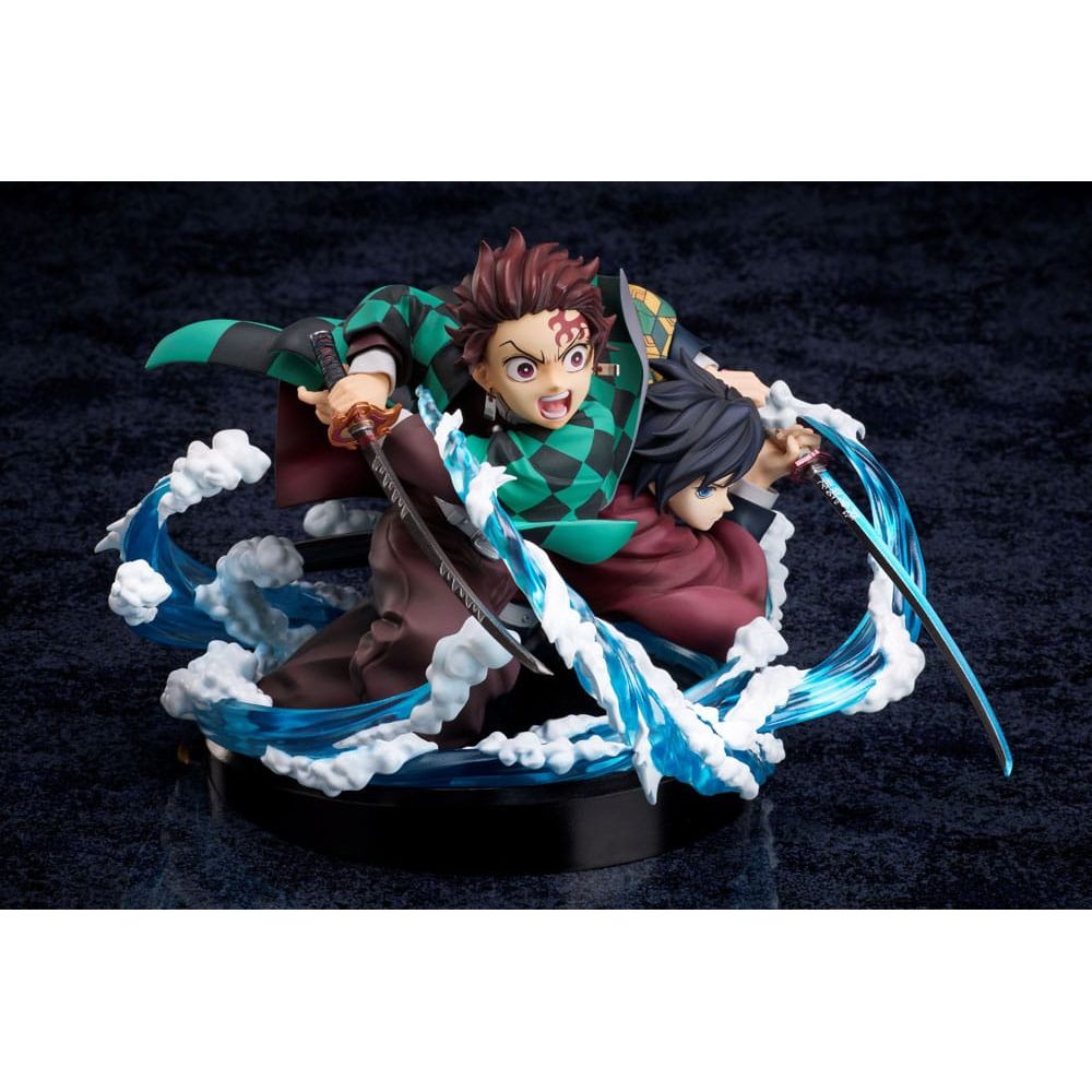 Demon Slayer: Kimetsu no Yaiba PVC Statue Tanjiro & Giyuu 13 cm - The Happy Toy Store