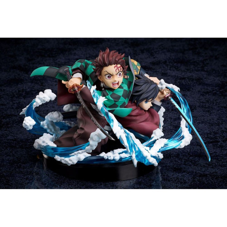 Demon Slayer: Kimetsu no Yaiba PVC Statue Tanjiro & Giyuu 13 cm - The Happy Toy Store