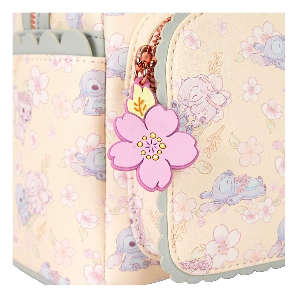Disney by Loungefly Backpack Mini Cute Stitch Angel Cherry Blossom - The Happy Toy Store
