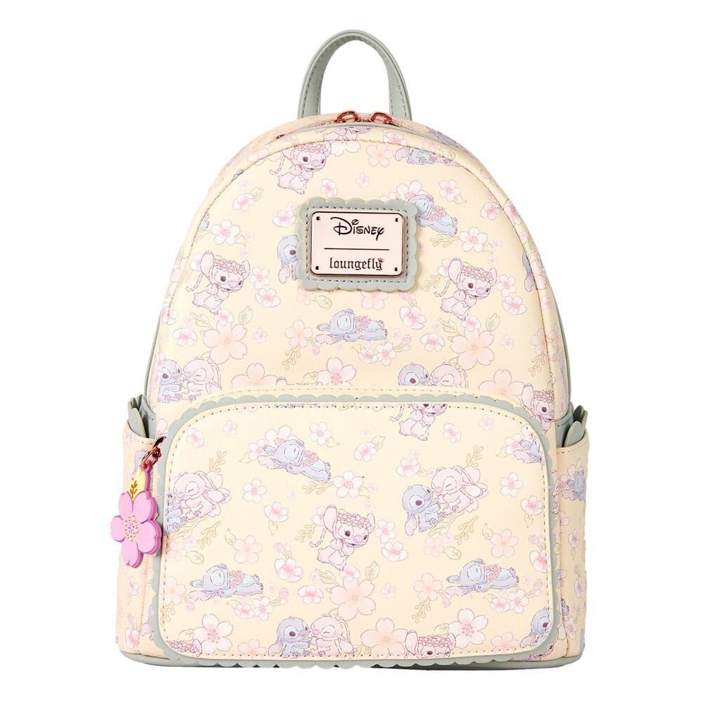Disney by Loungefly Backpack Mini Cute Stitch Angel Cherry Blossom - The Happy Toy Store