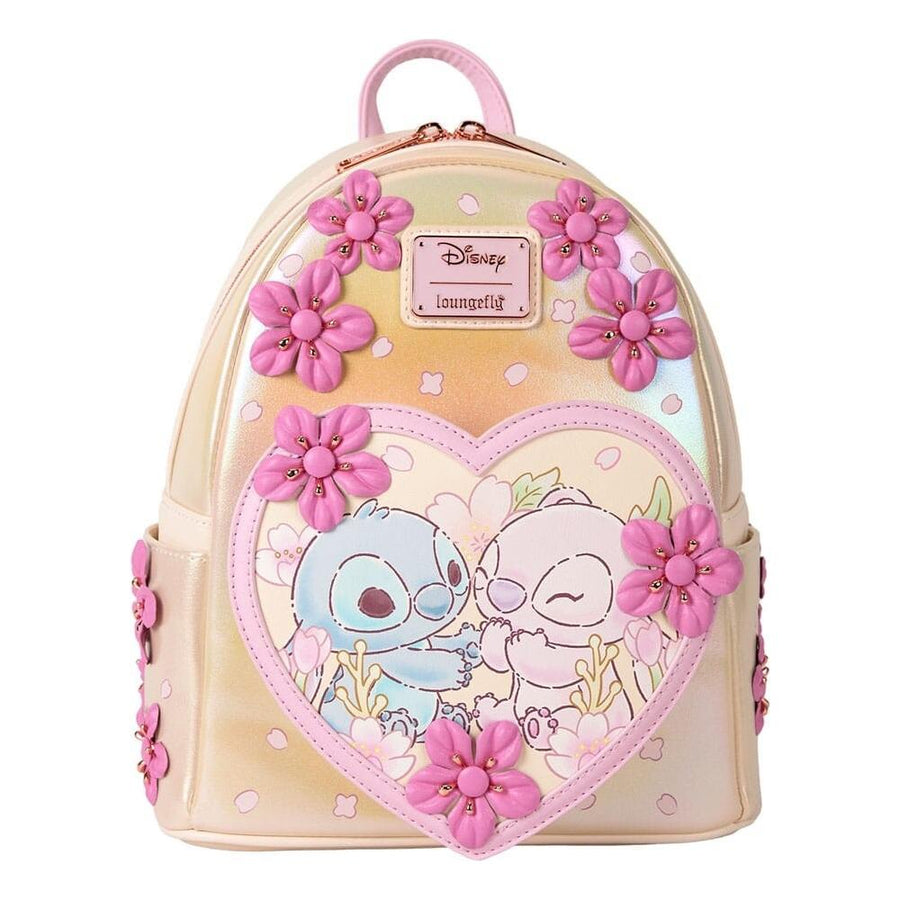 Disney by Loungefly Mini Backpack Cute Stitch Angel Sakura - The Happy Toy Store