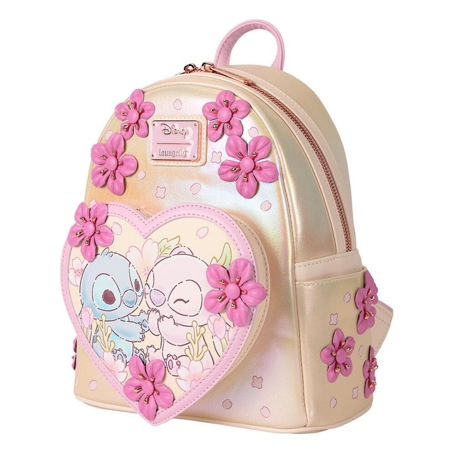 Disney by Loungefly Mini Backpack Cute Stitch Angel Sakura - The Happy Toy Store