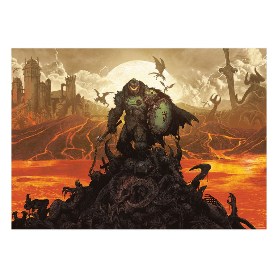 Doom: The Dark Ages Art Print Limited Edition 42 x 30 cm - The Happy Toy Store
