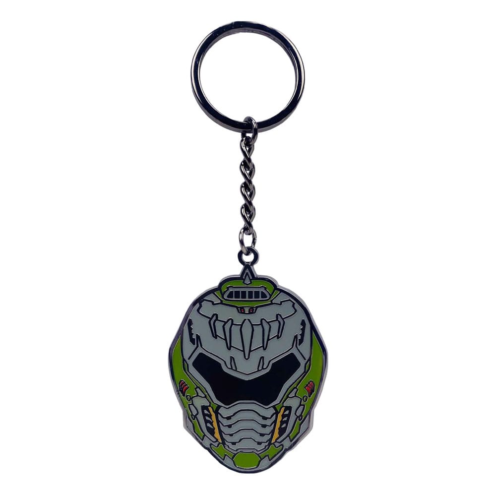 Doom The Dark Ages Metal Keychain Helmet - The Happy Toy Store