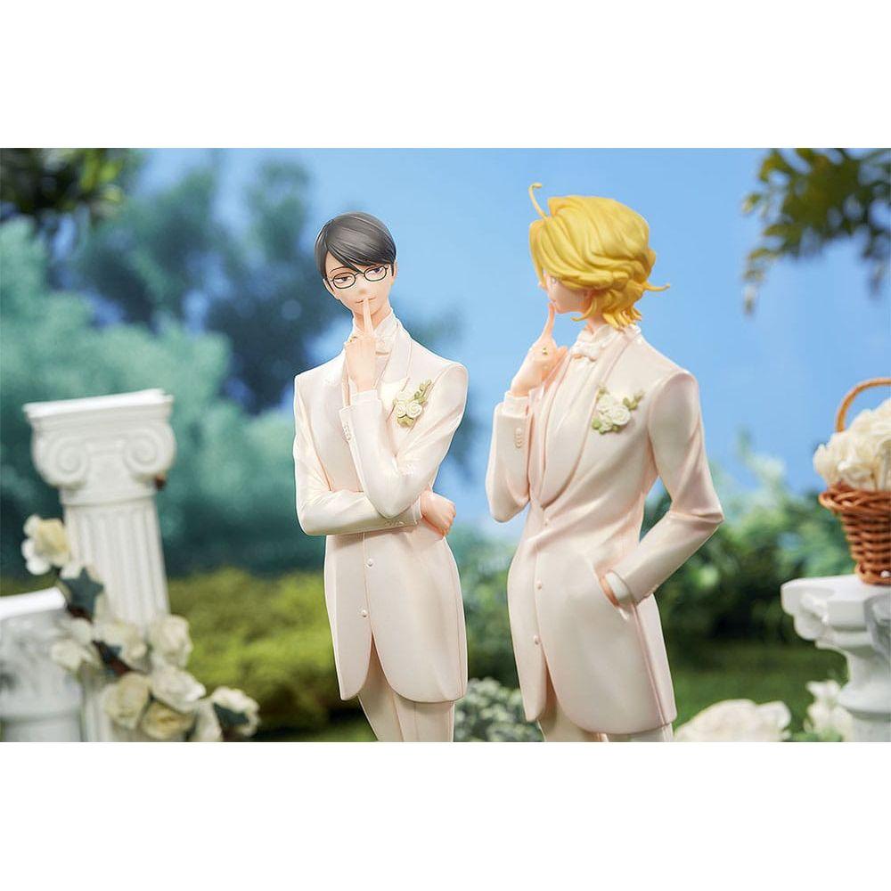 Doukyusei PVC Statues 2 - Pack 1/7 Hikaru Kusakabe & Licht Sajo: Wedding Ver. 24 cm - The Happy Toy Store
